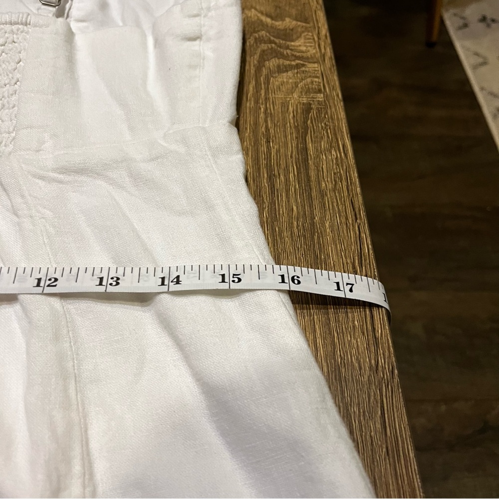 Abercrombie & Fitch White Linen Blend Sundress - Picture 5 of 6
